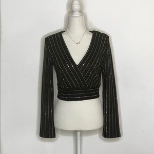 Akira - Rhinestone Crop Top